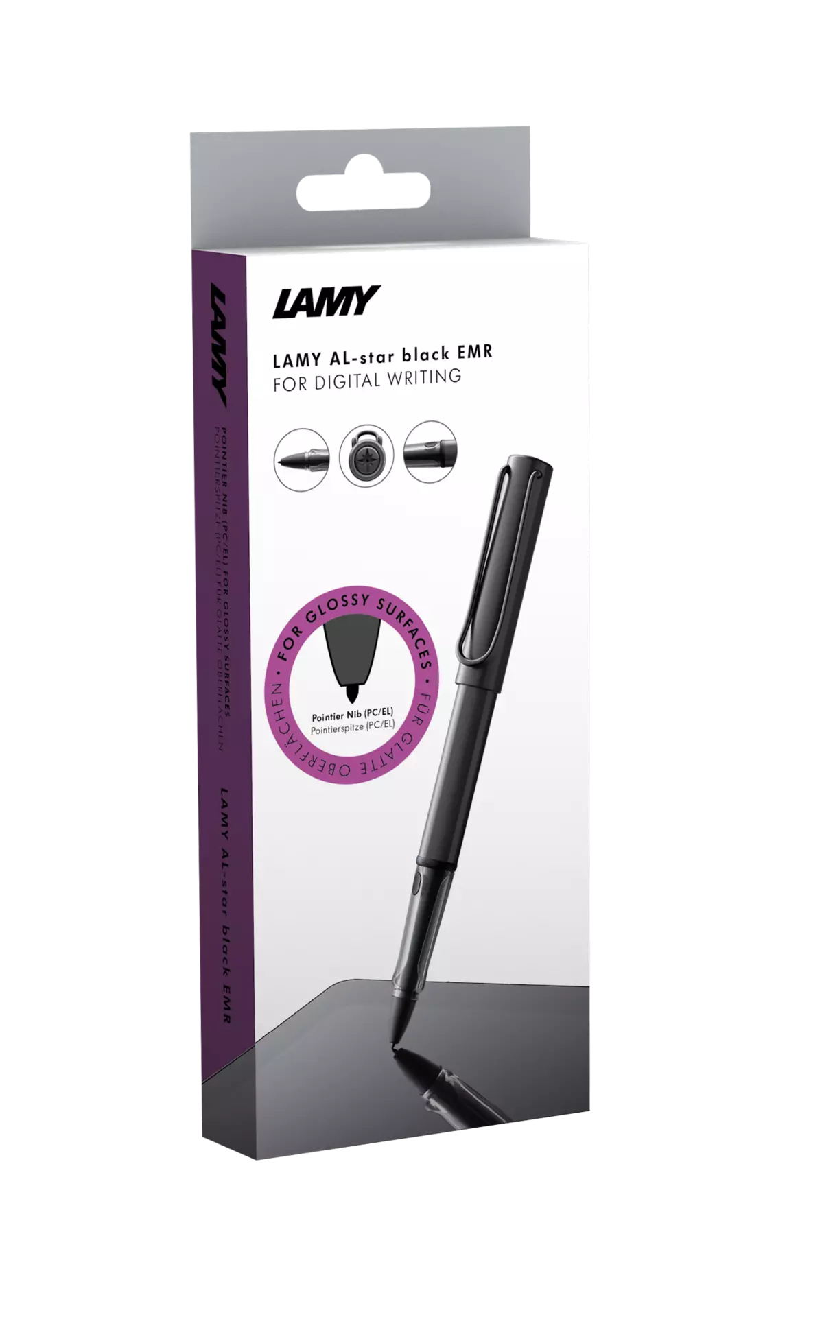 thumbnail image 2 of Lamy Safari EMR Twin Pen - Digital Writing Ballpoint & Stylus, All Black 2 of 5